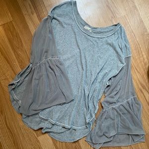 Free People Bell Sleeve Top